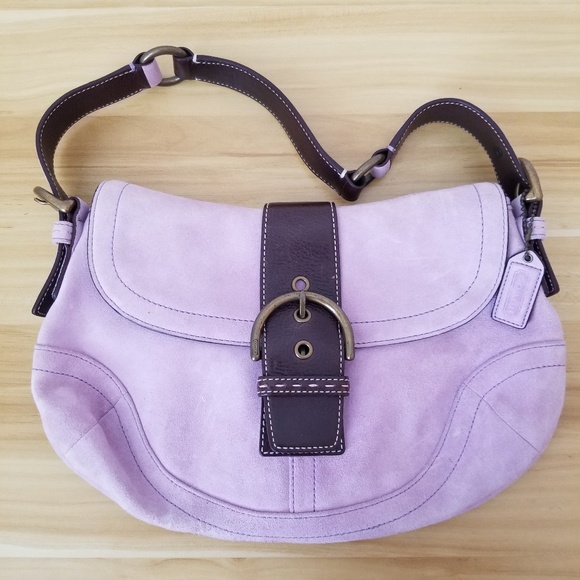 Coach Handbags - ⛄SALE ⛄ AUTH NWOT Coach Lavender Suede Hobo Bag